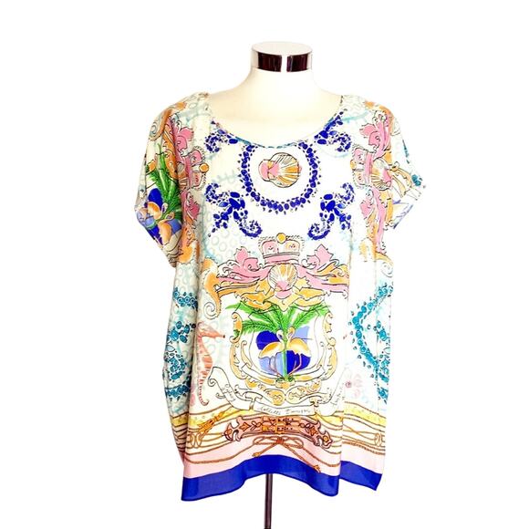 Anthropologie Collette Dinnigan Acoinne silk top Sz S - Picture 1 of 5